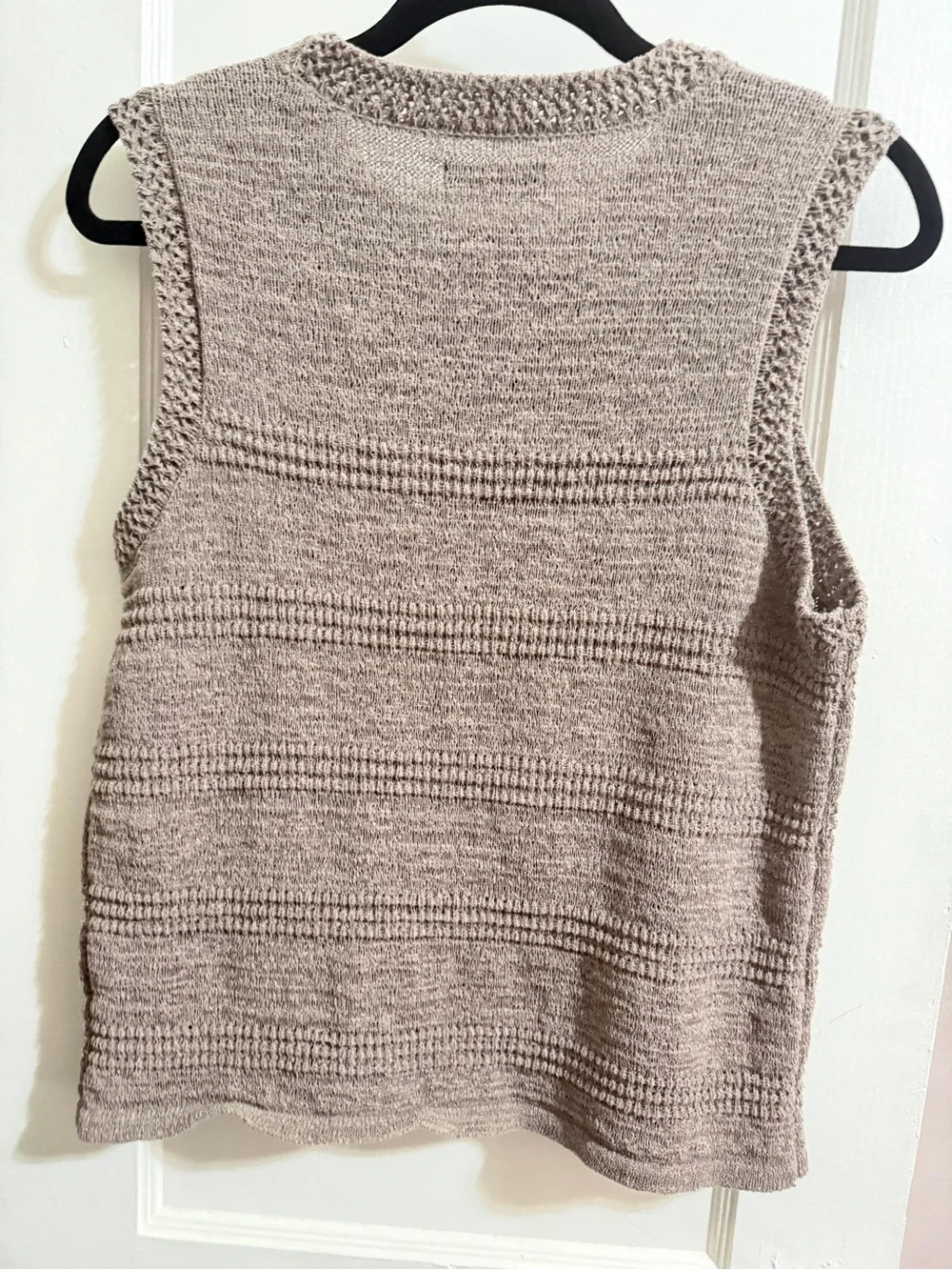 Simply Vera Women's Vera Wang Sweater Tank Top Vest Taupe Brown NWOT